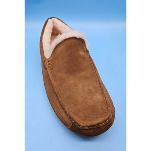 UGG ASCOT CHESTNUT SUEDE SHEEPSKIN SLIPPERS MOCCASINS SHOES SIZE 16 MEN